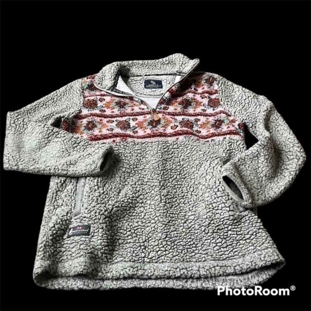 Aztec Simply southern sherpa quarter zip